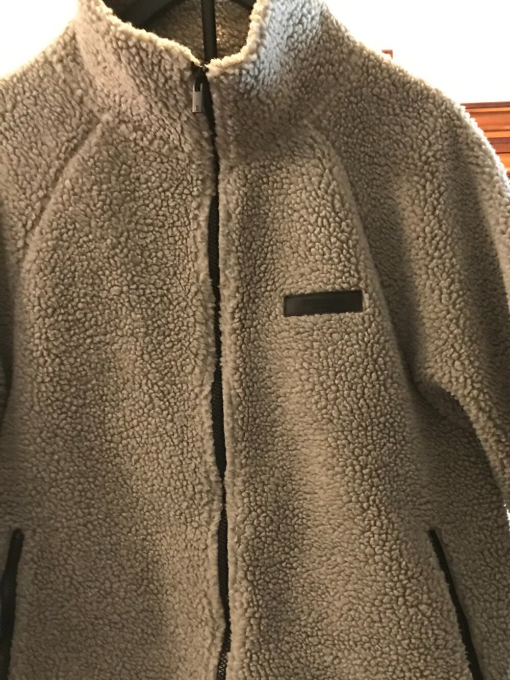 Fear of God Men's Cream and Grey Jacket Oversized Size S • Excellent condition